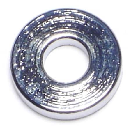 Midwest Fastener Round Spacer, Chrome Steel, 1/8 in Overall Lg, 1/4 in Inside Dia, 5 PK 74241